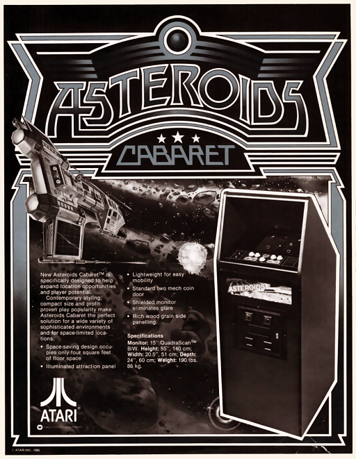 Asteroids (bootleg on Lunar Lander hardware) Game Cover